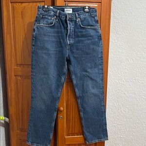 Agolde women’s Blue Straight Jeans sz 28